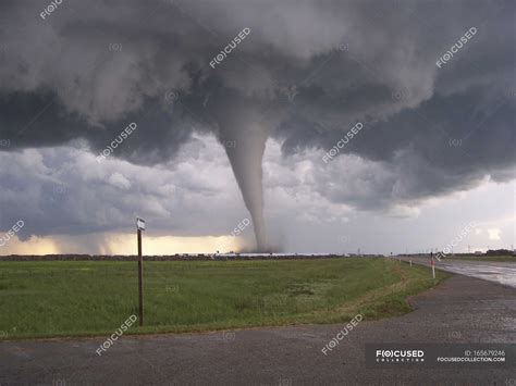 F5 Tornado Touches Down In Elie — Emergencies And Disasters, clouds - Stock Photo | #165679246