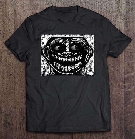 Creepy Troll Face Meme Scary Troll Face Meme T-Shirt | TeeHerivar