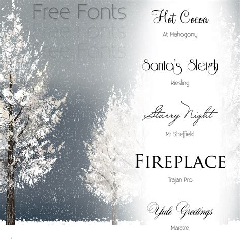 Free Winter Fonts