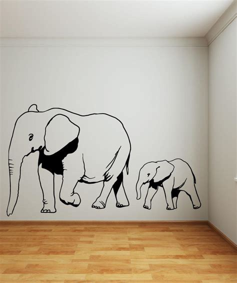 Mom And Baby Elephant Drawing at PaintingValley.com | Explore ...