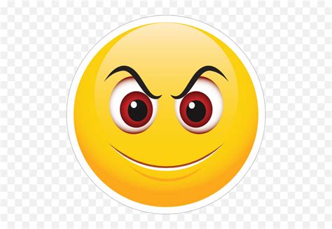 Cute Evil Smile Emoji Sticker - Transparent Evil Laugh Emoji,Evil Emoji - Free Emoji PNG Images ...