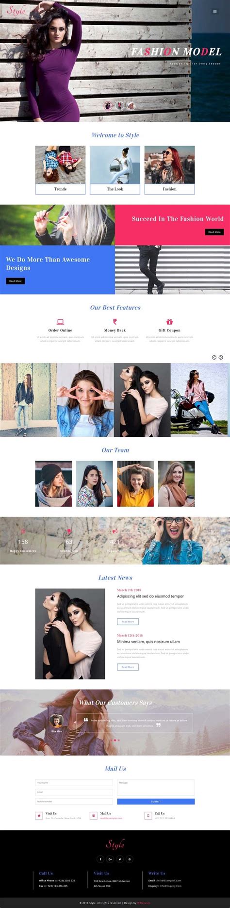 Style Fashion Category Bootstrap Responsive Web Template