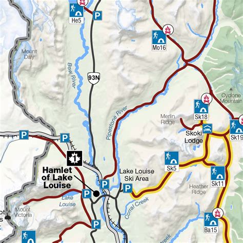 Banff National Park - Backcountry Trail Map map by Parks Canada - Avenza Maps