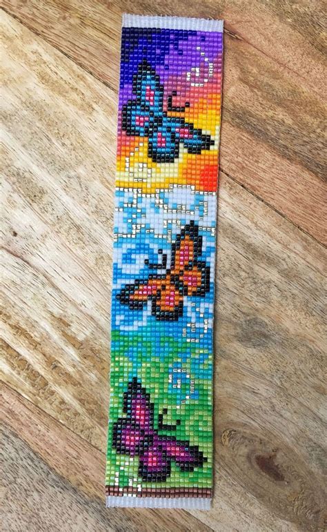 seed bead pattern butterfly - Google Search | Kralen sieraden patronen, Kralen sieraden, Patronen