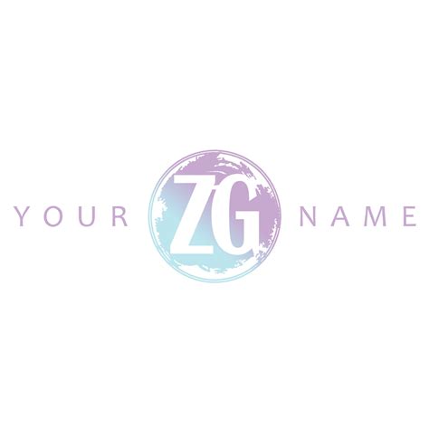 ZG Initial Logo Watercolor Vector Design 33228365 Vector Art at Vecteezy