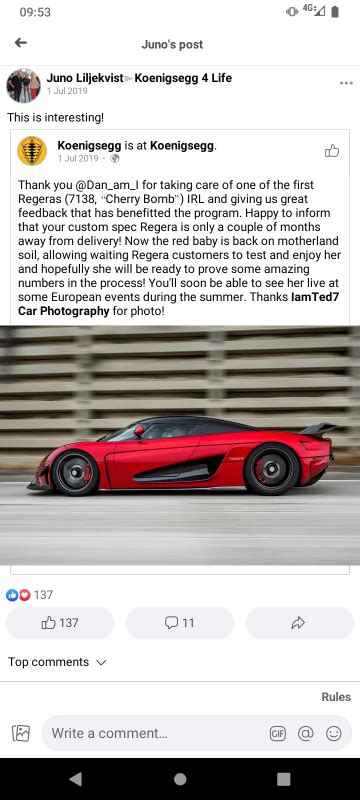 Koenigsegg Regera specs, lap times, performance data - FastestLaps.com