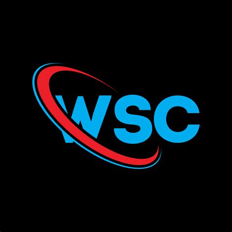 logotipo de wsc. carta wsc. diseño del logotipo de la letra wsc ...