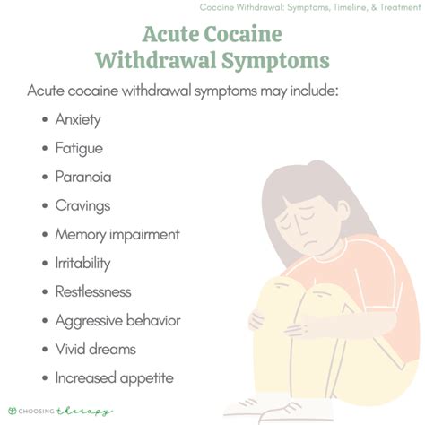 Symptoms of Cocaine Withdrawal