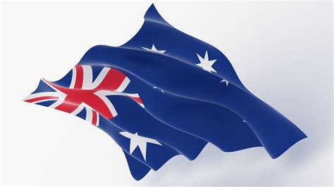 3D model realistic australia flag - TurboSquid 1613003