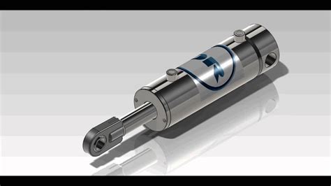 Hydraulic Cylinder Animation (Made In Solidworks) - YouTube