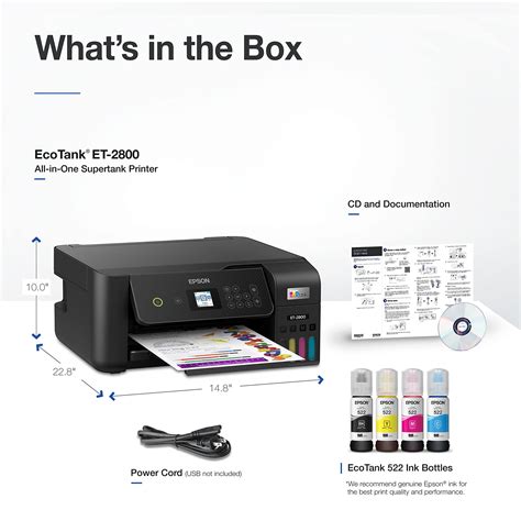 Snapklik.com : Epson EcoTank ET-2800 Wireless Color All-in-One Cartridge-Free Supertank Printer