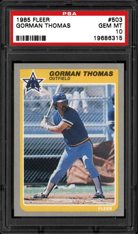 1985 Fleer Gorman Thomas | PSA CardFacts®