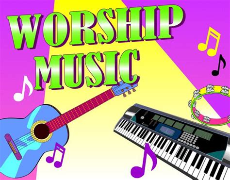 music | Free Christian Clip Art Image: Worship Music (Musical Instruments) | Free christian clip ...