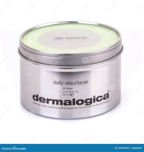 Dermalogica daily Resurfacer Skin Care Products on a White Background Editorial Photo - Image of ...