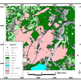 Map of the Greater Gaborone area highilighting the built-up areas ...