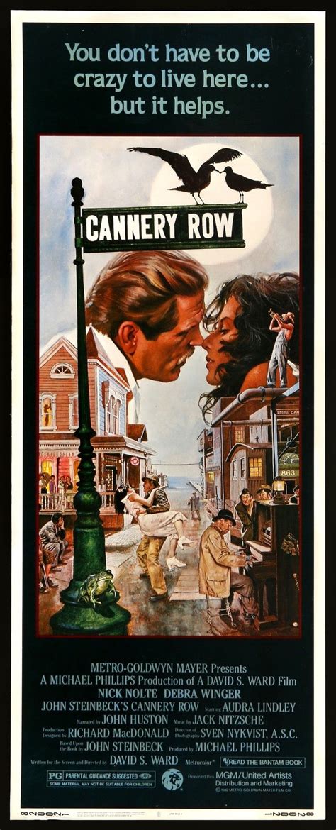 Cannery Row (1982) | Movie posters vintage, Movie posters vintage originals, Movie posters ...