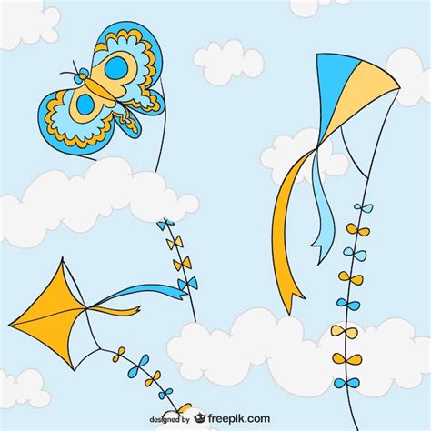 Premium Vector | Colorful cartoon kites