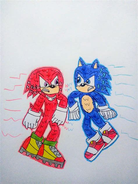 Sonic vs Knuckles! (Movie style) by SonicKing2988 on DeviantArt