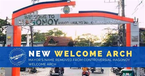 Mayor's Name Removed From New Hagonoy Welcome Arch - Bulakenyo.ph