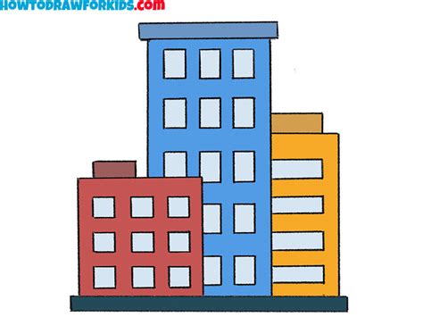 How to Draw a City - Easy Drawing Tutorial For Kids