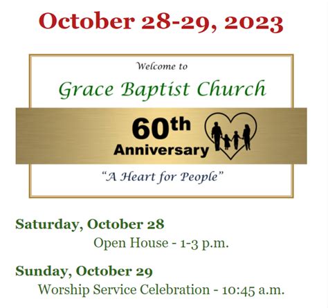 Grace Baptist Church to Celebrate 60th Anniversary With Open House – Boone County Daily News