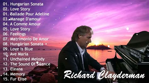 Richard Clayderman - Greatest hits of Piano - The Very Best of Richard ...