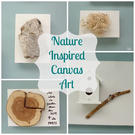 {Guest Post} Simple Nature Inspired Canvas Wall Art - My Suburban Kitchen