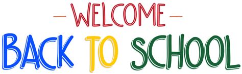 Welcome Back to School PNG Clip Art Image | Gallery Yopriceville - High-Quality Images and ...