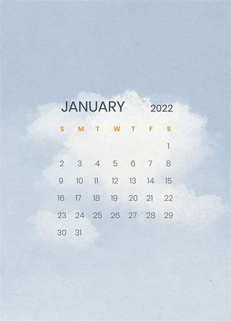 Printable Calendar 2022 Images | Free Photos, PNG Stickers, Wallpapers & Backgrounds - rawpixel