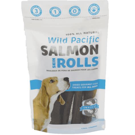 Snack 21 Salmon Skin Rolls Dog Treats