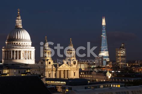 London City Skyline Night Stock Photo | Royalty-Free | FreeImages