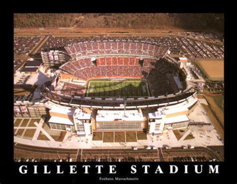 Gillette Stadium "From Above" New England Patriots Gameday Aerial ...