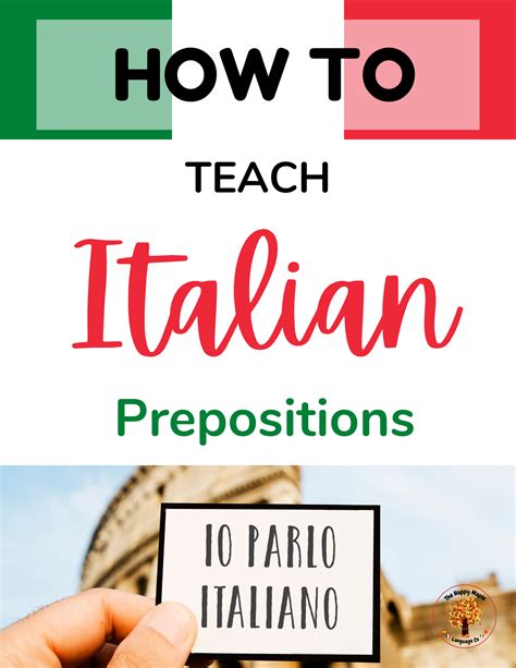 How to Teach Italian Prepositions for Beginners - The Happy Maple Language Co