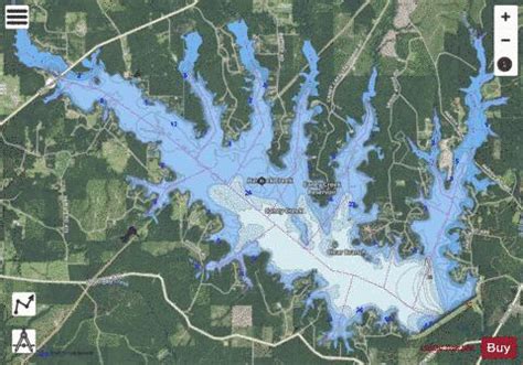 Caney Lake Reservoir Fishing Map | Nautical Charts App