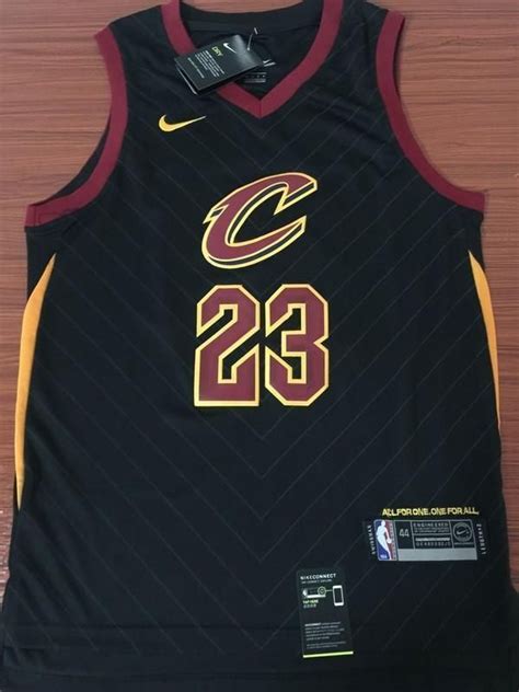 Men CAVS 23 Lebron James Jersey Black Cleveland Cavaliers Jersey ...