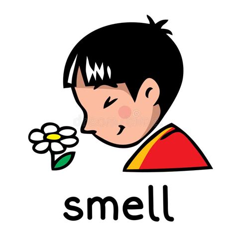 Sense Smell Color Icon Vector Illustration Stock Vector - Illustration ...