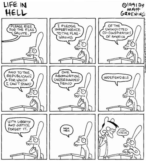 Life In Hell -- Classic/timely strip from 1991 (w/pic)