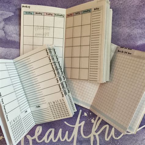 MsWenduhh Planning & Printable: Midori Inserts Printables (Monthly, Weekly & Daily Planners)