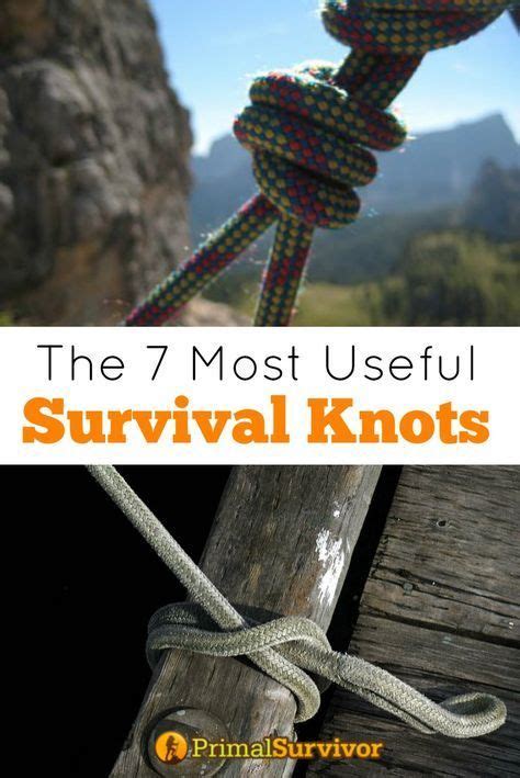 The 7 Most Useful Survival and Bushcraft Knots You Need to Know | Survival knots, Knots, Bug out bag