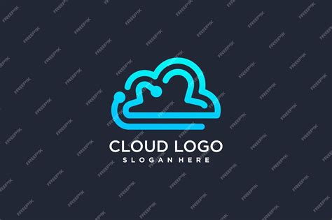 Premium Vector | Cloud logo design with modern creative concept idea