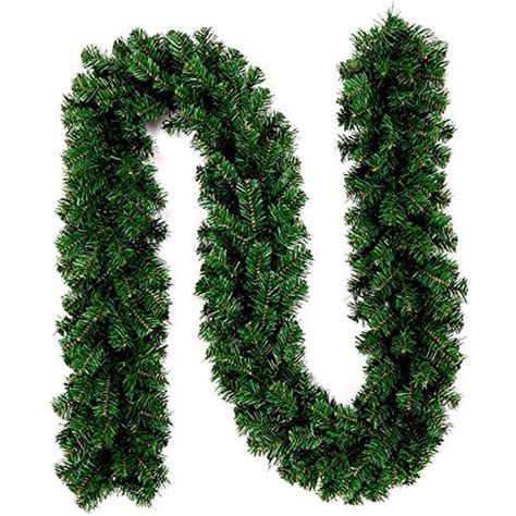 Intergreat Christmas Garland Decorations 8.9 Ft Unlit Christmas ...