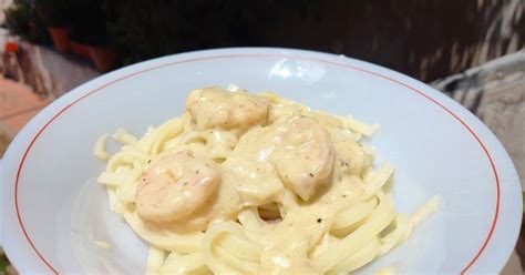 Pasta con camarones al ajillo Receta de Mirna Lucia- Cookpad