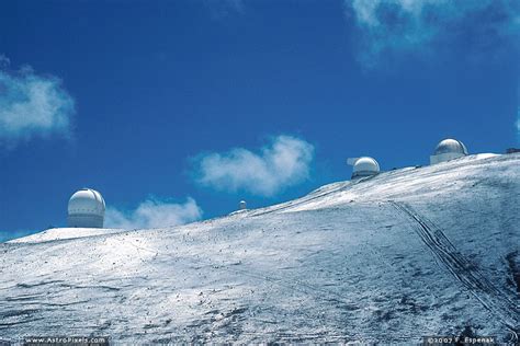 Mauna Kea Summit in Snow