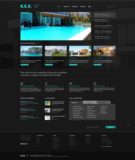 Architecture Website Template #43851