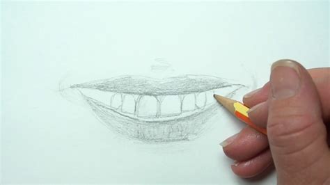 How to Draw Teeth - A Smile - YouTube