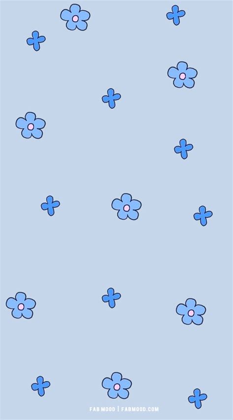 40 Blue Wallpaper Designs for Phone : Blue Flower Blue Background 1 - Fab Mood | Wedding Color ...