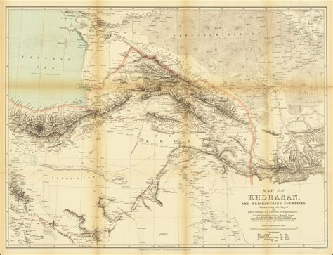 Map of Khorasan, and Neighboring Countries, Illustrating the Paper by ...