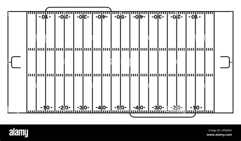 Football field top view markings Black and White Stock Photos & Images ...