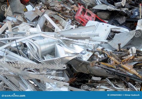 Scrap Metal in the Scrap Yard Stock Photo - Image of problem, hazardous ...