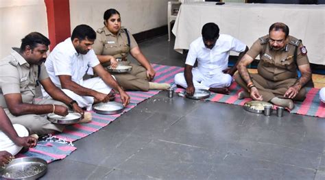 In a first, Tamil Nadu prison chief has food with jail inmates during ...